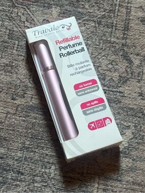 Refillable Perfume No Spills Rollerball Container - Pink